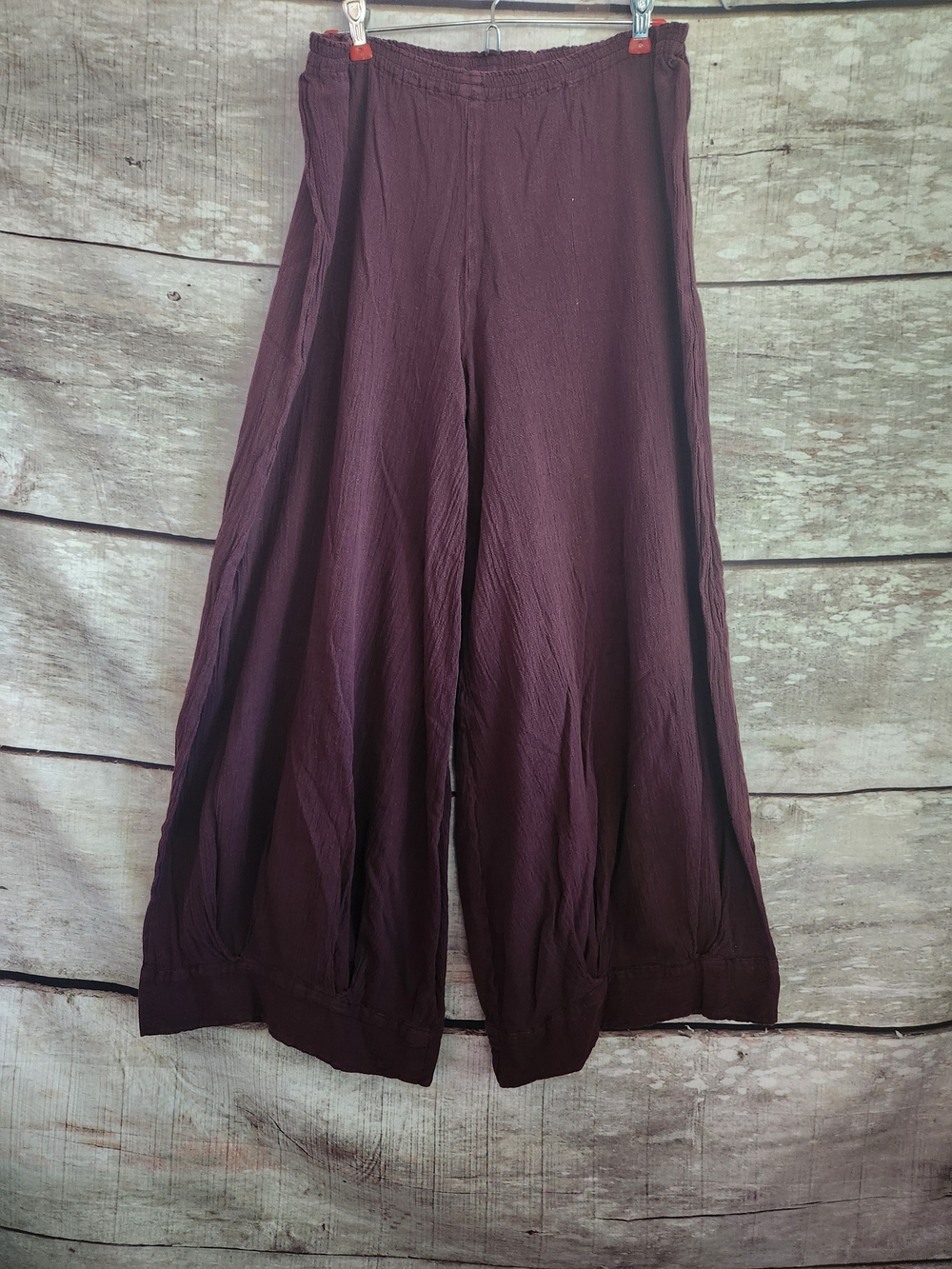 Wide Leg Women's Pants in Brown